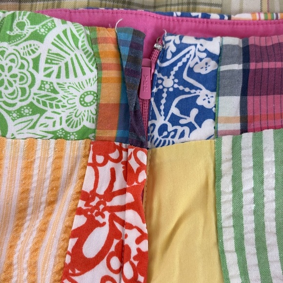 Lilly Pulitzer Multicolor Patchwork Mini Skirt - girls size 16 - 100% cotton - Picture 4 of 6